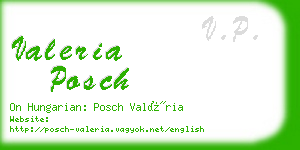 valeria posch business card